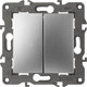 Миниатюра изображения товара Выключатель ЭРА Elegance 14-1112-03 / Б0065277 (алюминий)