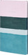 Миниатюра изображения товара Блокнот CASTELLI Stripes Dusty Pink / 0QO7IS-004 (96л, розовый/голубой)