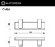 Миниатюра изображения товара Крючок для ванной Whitecross Cubo CU2412CR (хром)