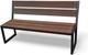 Миниатюра изображения товара Скамья садовая СтальСнабДизайн Паркер из ДПК