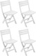 Миниатюра изображения товара Комплект стульев садовых Ipae Progarden Birki / BIR80CBI-4 (4шт, белый)
