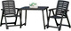 Миниатюра изображения товара Комплект садовой мебели Ipae Progarden Pik Nik / PIK20CAN (антрацит)