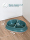 Миниатюра изображения товара Миска для животных Stefanplast Chic / 98355 (зеленый)