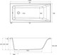 Миниатюра изображения товара Ванна акриловая Cersanit Lorena 150x70 с ножками со смесителем Brasko Black однорыч. (с сифоном Prime)