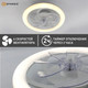 Миниатюра изображения товара Вентилятор Estares Fan Simple 65W+18W R-APP-480x125-BLACK/WHITE-220-IP20