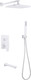 Миниатюра изображения товара Душевая система со смесителем Abber Weiss Insel AF8017FW (белый матовый)