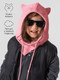 Миниатюра изображения товара Шапочка для малышей Amarobaby Pure Love Kitty / AB-OD24-PLK16/06-50 (розовый, р.50-52)