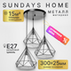 Миниатюра изображения товара Люстра Sundays Home R-19 / 6174