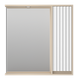 Миниатюра изображения товара Шкаф с зеркалом для ванной Brevita Balaton R 80 / BAL-04080-03-01П