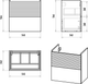 Миниатюра изображения товара Тумба под умывальник Misty Форест 60 / Э-Фор-09060-0219-2Я