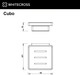 Миниатюра изображения товара Мыльница Whitecross Cubo CU2420BL (черный матовый)