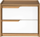 Миниатюра изображения товара Прикроватная тумба Гомельдрев Парма ГМ 8165 (дуб/белый/натуральный дуб)