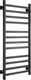Миниатюра изображения товара Полотенцесушитель водяной Ростела Квадро V 30 400х1200/12 1/2" (Ral 9005, нижнее подключение)