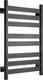 Миниатюра изображения товара Полотенцесушитель водяной Ростела Квадро V 50 400х800/8 1/2" (Ral 9005, нижнее подключение)