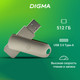 Миниатюра изображения товара USB flash накопитель Digma Drive3 512GB / DGFUM512A30SR (серебристый)