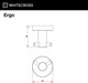 Миниатюра изображения товара Крючок для ванной Whitecross Ergo ER2212GLB (брашированное золото)