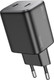 Миниатюра изображения товара Адаптер питания сетевой Hoco N42 Elogiado 45W 3A+2.25A (PD+QC+AFC) 2xUSB Type-C (черный)