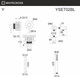Миниатюра изображения товара Душевой гарнитур со смесителем Whitecross Y YSET02GLB (брашированное золото)