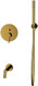 Миниатюра изображения товара Душевой гарнитур со смесителем Whitecross Y YSET06GL (золото)