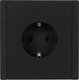 Миниатюра изображения товара Розетка IEK Forte&Piano FP-R11-16-1-K02 (черный)