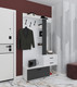 Миниатюра изображения товара Секция в прихожую Interline Вита-1 (белый платинум/антрацит)