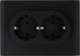 Миниатюра изображения товара Розетка IEK Forte&Piano FP-R24-16-1-K02 (черный)