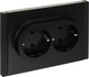 Миниатюра изображения товара Розетка IEK Forte&Piano FP-R24-16-1-K02 (черный)