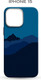 Миниатюра изображения товара Чехол-накладка Luxo Горный пейзаж J271 для iPhone 15 (черный/синий)