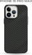 Миниатюра изображения товара Чехол-накладка Luxo Карбоновые полосы J162 для iPhone 15 Pro Max (черный)