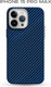 Миниатюра изображения товара Чехол-накладка Luxo Карбоновые полосы J164 для iPhone 15 Pro Max (синий)