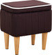 Миниатюра изображения товара Пуф Monofix Амма с ящиком для хранения (коричневый №24)