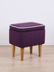 Миниатюра изображения товара Пуф Monofix Амма с ящиком для хранения (фиолетовый №25)