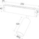 Миниатюра изображения товара Трековый светильник Ambrella Magnetic GL1222 BK (черный)