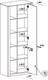 Миниатюра изображения товара Шкаф MySTAR Вирджиния 100.1799 (бонифаций)