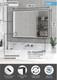 Миниатюра изображения товара Зеркало Континент Stage Grey Led 100х70 (с реверсивным креплением, бесконтактным сенсором)