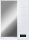 Миниатюра изображения товара Шкаф с зеркалом для ванной Doratiz Вальс 50 R / 2711.152 (белый, с подсветкой)