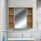 Миниатюра изображения товара Шкаф с зеркалом для ванной Doratiz Лофт 80 / 2711.174