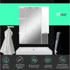 Миниатюра изображения товара Шкаф с зеркалом для ванной Toppus Satin 80 / 2911.013