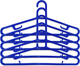 Миниатюра изображения товара Набор пластиковых вешалок-плечиков No Brand LT804 (5шт)