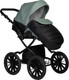 Миниатюра изображения товара Детская универсальная коляска INDIGO Mio Eco Plus 14 2 в 1 (05, черная кожа/шалфей кожа)