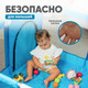 Миниатюра изображения товара Игровой манеж Solmax&Kids С шариками и баскетбольным кольцом / ZV97040 (синий)
