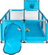 Миниатюра изображения товара Игровой манеж Solmax&Kids С шариками и баскетбольным кольцом / ZV97040 (синий)