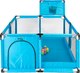 Миниатюра изображения товара Игровой манеж Solmax&Kids С шариками и баскетбольным кольцом / ZV97040 (синий)