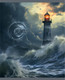 Миниатюра изображения товара Тетрадь Listoff Маяк в бушующем море / ТК809123