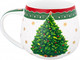 Миниатюра изображения товара Чашка Elan Gallery Новогодняя елка / 420687 (зеленый узор)