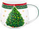 Миниатюра изображения товара Чашка Elan Gallery Новогодняя елка / 420687 (зеленый узор)