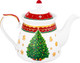 Миниатюра изображения товара Заварочный чайник Elan Gallery Новогодняя елка / 420710 (красный узор)