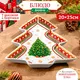 Миниатюра изображения товара Блюдо Elan Gallery Новогодняя елка / 420712 (красный узор)