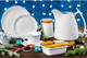 Миниатюра изображения товара Набор тарелок Elan Gallery Снежинки / 540898