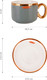 Миниатюра изображения товара Чашка с блюдцем Nouvelle Royal line.Gray / 1731032